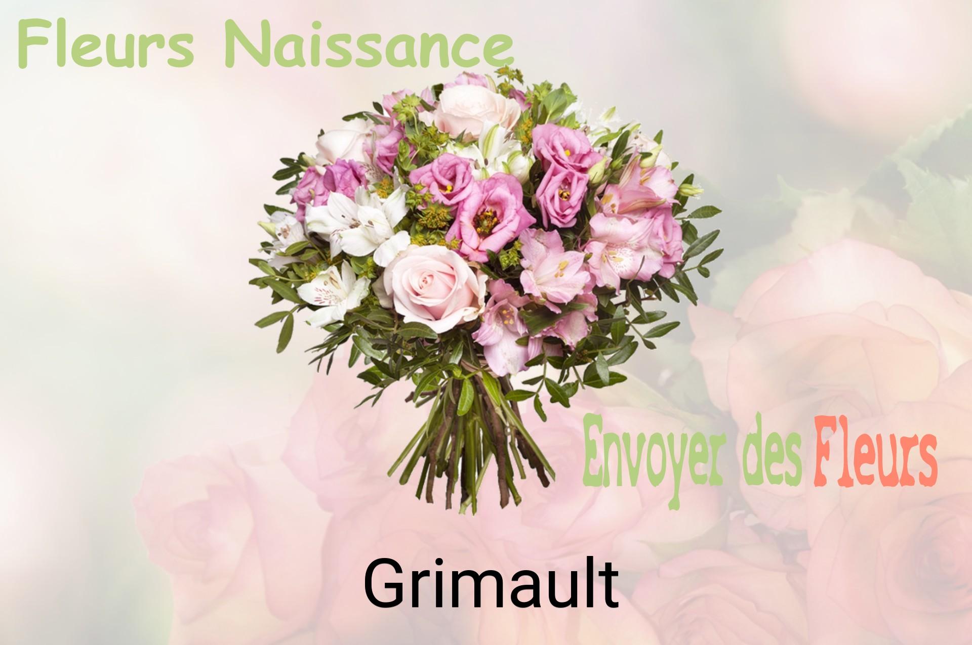 Bouquet de fleurs de naissance livré à Grimault
